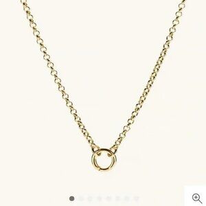 Mejuri 20” Rolo Chain Charm Necklace